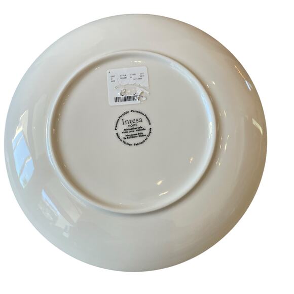 Intesa Home Christmas Pine Tree Dinner Plates 10.5in Green White Set of 2 NEW - Picture 8 of 10